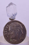 3Carats BLUE DUMORTIERITE in QUARTZ  Gem Polished Acicular Pendant Cabochon Mineral Specimen U563