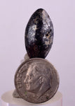 16ct GEM CABOCHON SILVER Mineral Acanthite Pyrargyritge Peru  Uchuchaccua B43