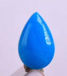 1carat GEM SILICA CHRYSOCOLLA Cabochon Lily Mine Peru Royal Blue Color Jewelry B44