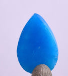 1carat GEM SILICA CHRYSOCOLLA Cabochon Lily Mine Peru Royal Blue Color Jewelry B44