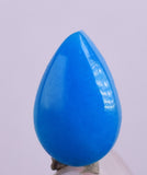 1carat GEM SILICA CHRYSOCOLLA Cabochon Lily Mine Peru Royal Blue Color Jewelry B44