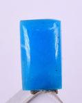 0.5carat GEM SILICA CHRYSOCOLLA Cabochon Lily Mine Peru Royal Blue Color Jewelry B45