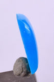 0.5carat GEM SILICA CHRYSOCOLLA Cabochon Lily Mine Peru Royal Blue Color Jewelry B45