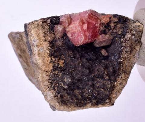 4.2cms GEM RHODOCHROSITE CRYSTALS Old Stock Uchuchaccua Mine Collector Peru Mineral Specimen R608
