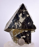 9.5cms PYRITE OCTAHEDRAL PERU Shiny Crystals Mineral Specimen Peru Collector M231