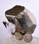 6.5cms PYRITE QUARTZ PERU Shiny Crystals Mineral Specimen Peru Collector M232