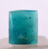 1carats GEM SILICA CHRYSOCOLLA Chalcedony Lily Mine Peru Cabochon Quartz Malachite B53