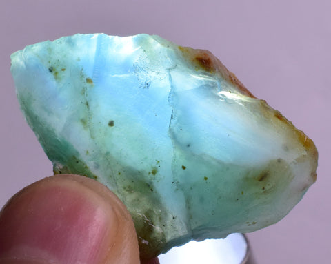 8.2 Grs BLUE OPAL ROUGH Peru Rough Scenic Quality Translucent Jewelry O739