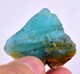 17.1 Grs BLUE OPAL ROUGH Peru Rough Scenic Quality Translucent Jewelry O741