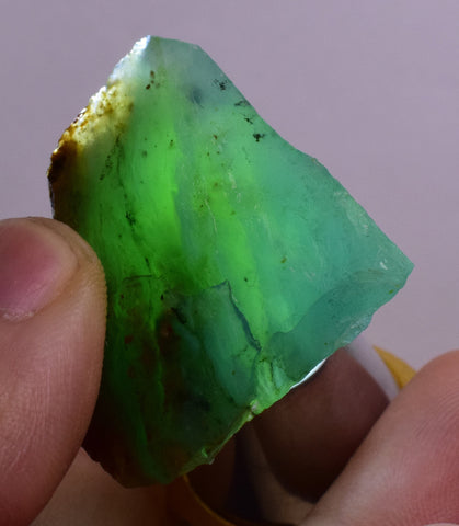 17.1 Grs BLUE OPAL ROUGH Peru Rough Scenic Quality Translucent Jewelry O741