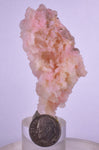 6.7cm GEM PINK OPAL Hyalite Palygoskite Quartz Sculpture Botryoidal Peru P260
