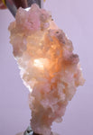 6.7cm GEM PINK OPAL Hyalite Palygoskite Quartz Sculpture Botryoidal Peru P260
