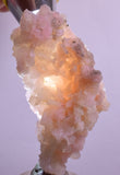 6.7cm GEM PINK OPAL Hyalite Palygoskite Quartz Sculpture Botryoidal Peru P260