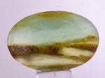23carats BLUE OPAL CABOCHON Pendant Wire Wrap Caribean Turquoise Color Peru B54