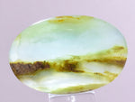 23carats BLUE OPAL CABOCHON Pendant Wire Wrap Caribean Turquoise Color Peru B54
