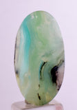 11.5 carats BLUE OPAL CABOCHON Pendant Wire Wrap Caribean Turquoise Color Peru B56
