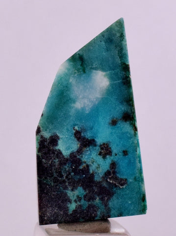 27carats GEM SILICA CHRYSOCOLLA Peru Free Form Quartz Pendant Jewelry B59