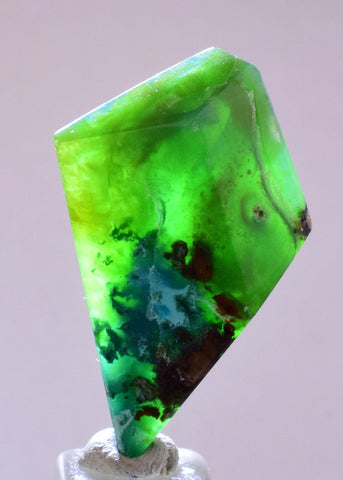 27.5carats GEM SILICA CHRYSOCOLLA Peru Free Form Quartz Pendant Jewelry B64