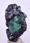 2.5cms GEOCRONITE GREEN FLUORITE Crystal Peru Milpo Atacocha Shiny K86