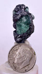 2.5cms GEOCRONITE GREEN FLUORITE Crystal Peru Milpo Atacocha Shiny K86
