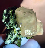 3.9cms APATITE CALCITE QUARTZ Pyrite Spahlerite Crystals Dickite Scheelite ? Peru  Huanzala Mineral Specimen A563