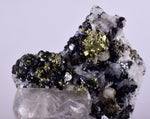 3.9cms APATITE CALCITE QUARTZ Pyrite Spahlerite Crystals Dickite Scheelite ? Peru  Huanzala Mineral Specimen A563