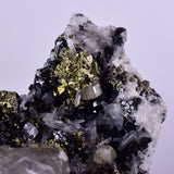 3.9cms APATITE CALCITE QUARTZ Pyrite Spahlerite Crystals Dickite Scheelite ? Peru  Huanzala Mineral Specimen A563