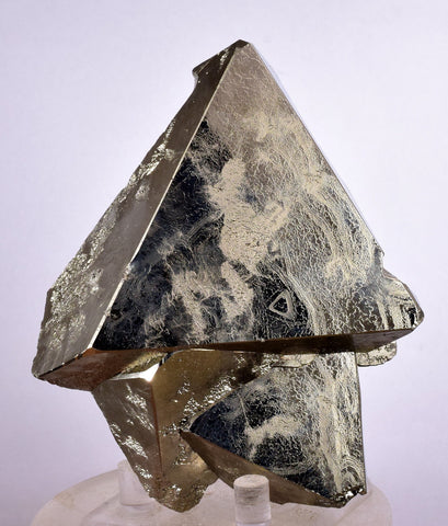 9.5cms PYRITE OCTAHEDRAL PERU Shiny Crystals Mineral Specimen Peru Collector M231
