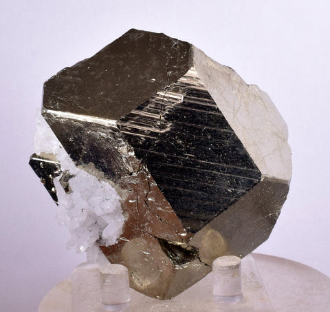 6.5cms PYRITE QUARTZ PERU Shiny Crystals Mineral Specimen Peru Collector M232