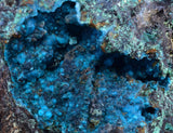 9.8cms  QUARTZ CHRYSOCOLLA TENTADORA Mine Peru Grape Botryoidal Stalactite Crystals Rare Ajoite (?)Mineral Specimen Collectors ce983
