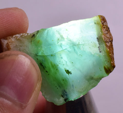 15grs BLUE OPAL ROUGH Peru Rough Scenic Quality Translucent Jewelry O738