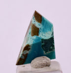 2.5carats GEM SILICA CHRYSOCOLLA Peru Free Form Quartz Pendant Jewelry B65