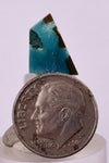 2.5carats GEM SILICA CHRYSOCOLLA Peru Free Form Quartz Pendant Jewelry B65
