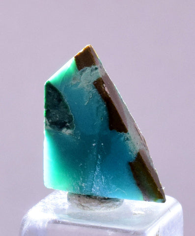 2.5carats GEM SILICA CHRYSOCOLLA Peru Free Form Quartz Pendant Jewelry B65