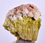 4.9cms EPIDOTE CALCITE CRYSTALS Cluster Peru Green Color Mineral Specimen C988