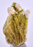 6.1cms EPIDOTE CALCITE CRYSTALS Cluster Peru Green Color Mineral Specimen C989