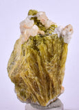 6.1cms EPIDOTE CALCITE CRYSTALS Cluster Peru Green Color Mineral Specimen C989