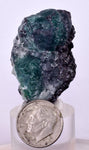 4cms GEOCRONITE GREEN FLUORITE Crystal Peru Milpo Atacocha Shiny K85
