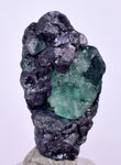 2.5cms GEOCRONITE GREEN FLUORITE Crystal Peru Milpo Atacocha Shiny K86