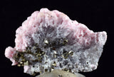 4.6cms RHODOCHROSITE ROSETTE SPHALERITE  Pyrite Peru Pink Crystals Collector Mineral Specimen R615