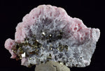 4.6cms RHODOCHROSITE ROSETTE SPHALERITE  Pyrite Peru Pink Crystals Collector Mineral Specimen R615