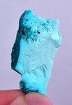 2.3grs BLUE MALACHITE CHRYSOCOLLA Peru Rough Banded Scenic Seascape Display Quality Sculpture Shiny New Find Copper Mineral Specimen U570