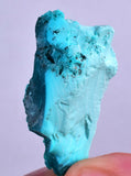2.3grs BLUE MALACHITE CHRYSOCOLLA Peru Rough Banded Scenic Seascape Display Quality Sculpture Shiny New Find Copper Mineral Specimen U570