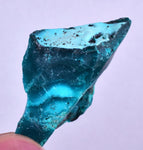 9.6grs BLUE MALACHITE CHRYSOCOLLA Peru Rough Banded Scenic Seascape Display Quality Sculpture Shiny New Find Copper Mineral Specimen U571