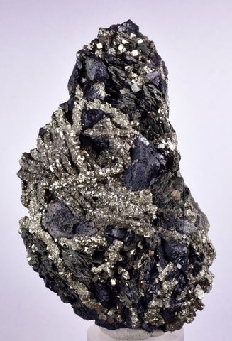 8cms PYRITE PYRRHOTITE PERU Shiny Crystals Sample Mineral Specimen M234