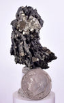3.8cms PYRITE PYRRHOTITE PERU Shiny Crystals Sample Mineral Specimen M238