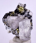 3.9cms APATITE CALCITE QUARTZ Pyrite Spahlerite Crystals Dickite Scheelite ? Peru  Huanzala Mineral Specimen A563