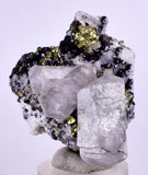 3.9cms APATITE CALCITE QUARTZ Pyrite Spahlerite Crystals Dickite Scheelite ? Peru  Huanzala Mineral Specimen A563