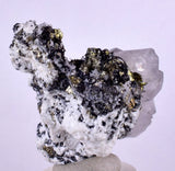3.9cms APATITE CALCITE QUARTZ Pyrite Spahlerite Crystals Dickite Scheelite ? Peru  Huanzala Mineral Specimen A563