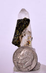2.9cms EPIDOTE QUARTZ CRYSTALS Miniature Peru Cluster Aesthetic Green Yellow Color Mineral Specimen C991